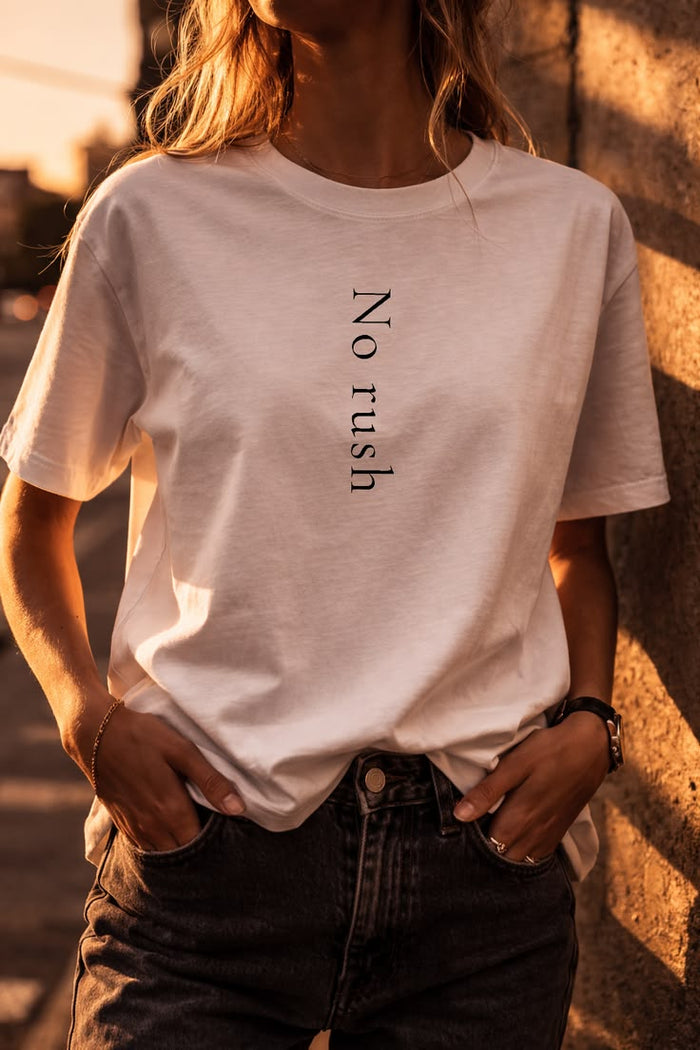 No Rush Oversized T Shirt for Women - Front View | House Of Anit