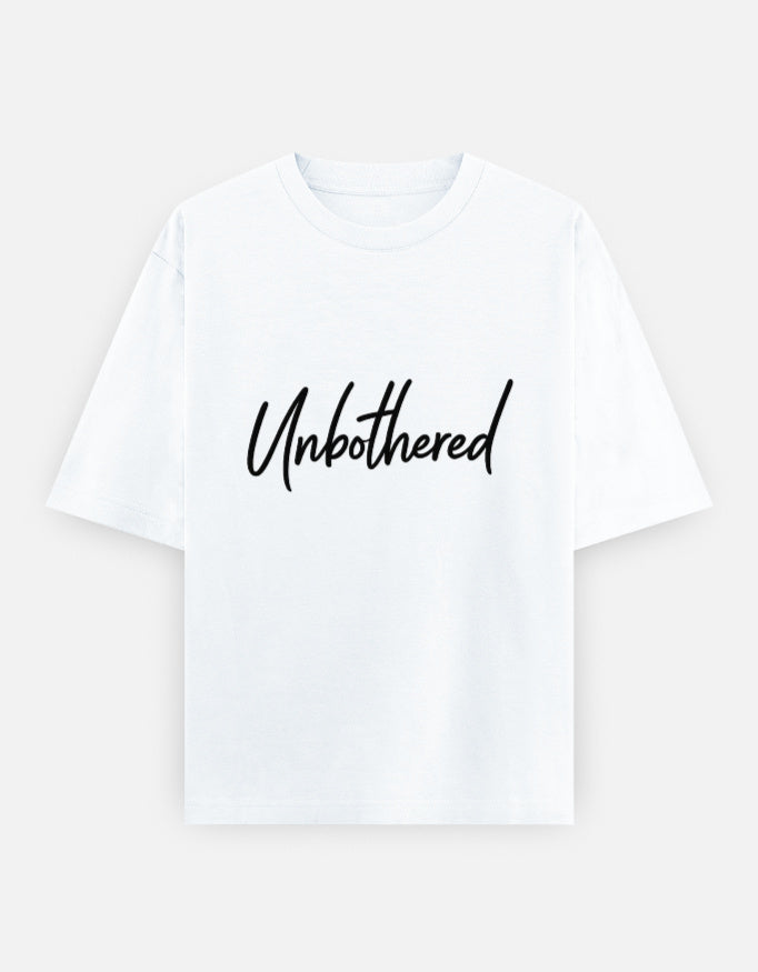 Unbothered Oversized T Shirt for Women - Front View | House Of Anit