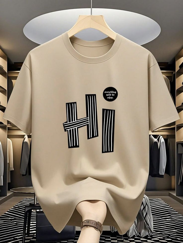 Hi Everything Okay Oversized T Shirt for Women - Front View | House Of Anit