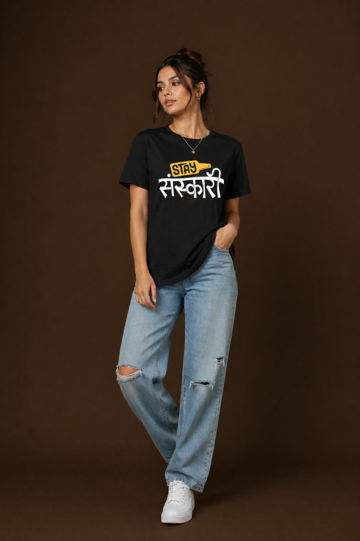 Printed Tshirt Design Signature Solid Cotton | Gen Z casual Tshirt