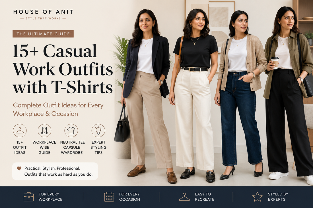 Casual Work Outfits: T-Shirt Edition for Women (15+ Look Ideas 2026)