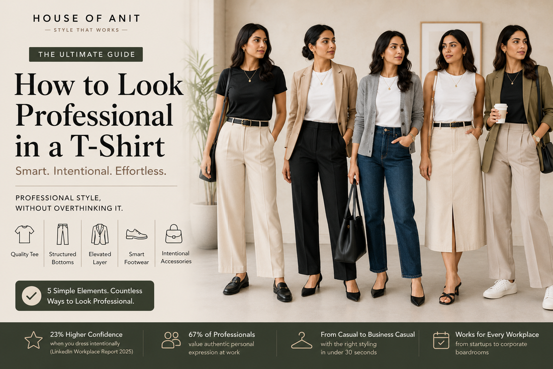 How to Look Professional in a T-Shirt at Work (Complete Styling Guide 2026)