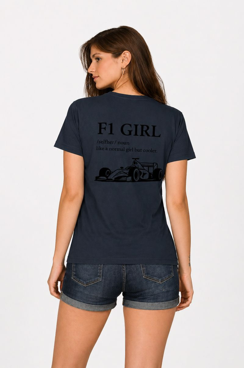 Formula 1 Tshirt Girl Graphic | Formula 1 Fan Tee India House Of Anit