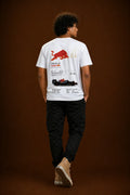 Formula 1 Tshirt Red Bull Infographic Back Print | Unisex Tee for Gen Z