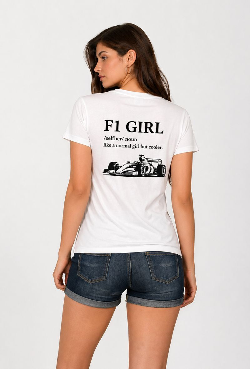 Formula 1 Tshirt Girl Graphic | Formula 1 Fan Tee India House Of Anit