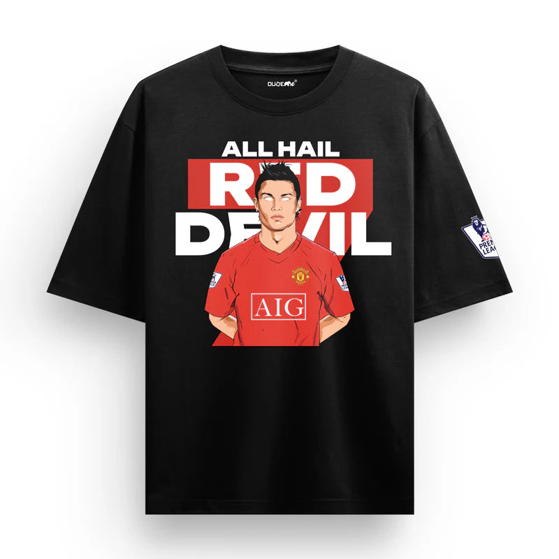 All Hail Red Devil CR7 Oversized T-Shirt | House of Anit
