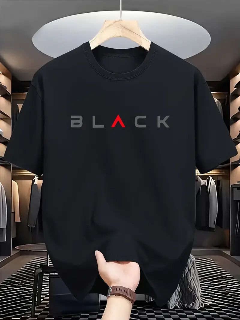 Black Wordmark Oversized T Shirt for Women - Front View | House Of Anit