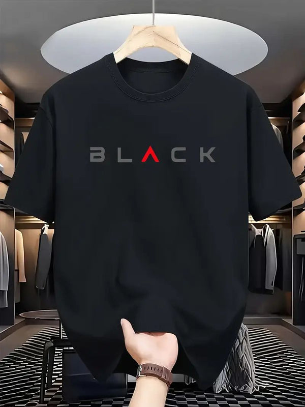 Black Wordmark Oversized T Shirt for Women