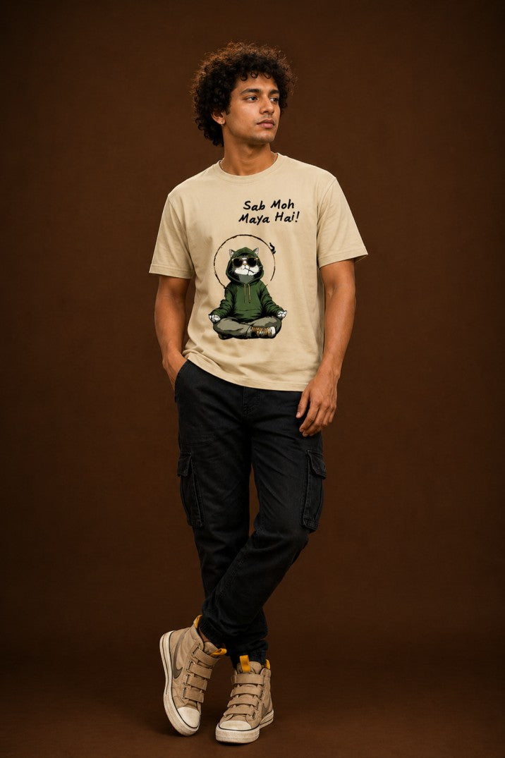 Printed Tshirt Design Sab Moh Maya Unisex| Graphic Quote Gen Z