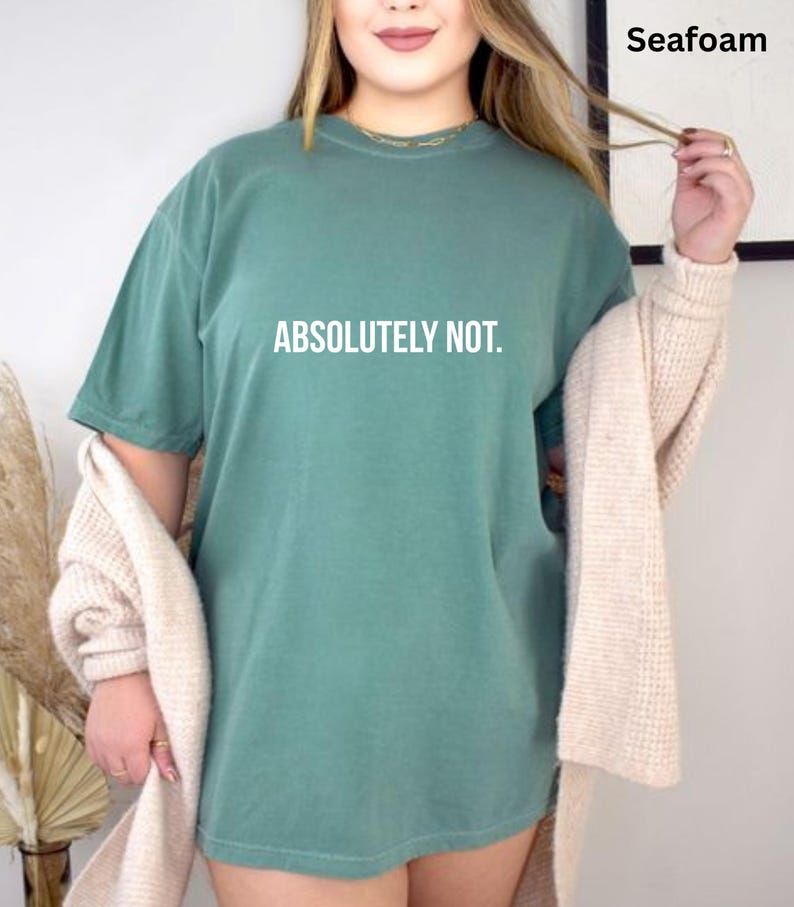 Absolutely Not Oversized T Shirt for Women - Front View | House Of Anit