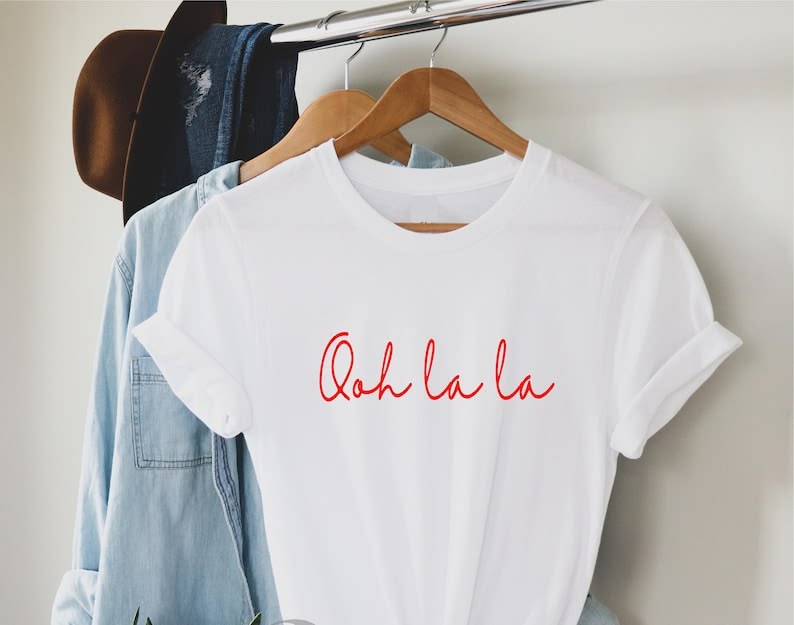 Ooh La La Oversized T Shirt for Women - Front View | House Of Anit
