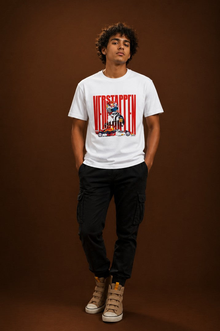 Max Verstappen Tshirt 1 Red Bull F1 Graphic | Unisex Tee India