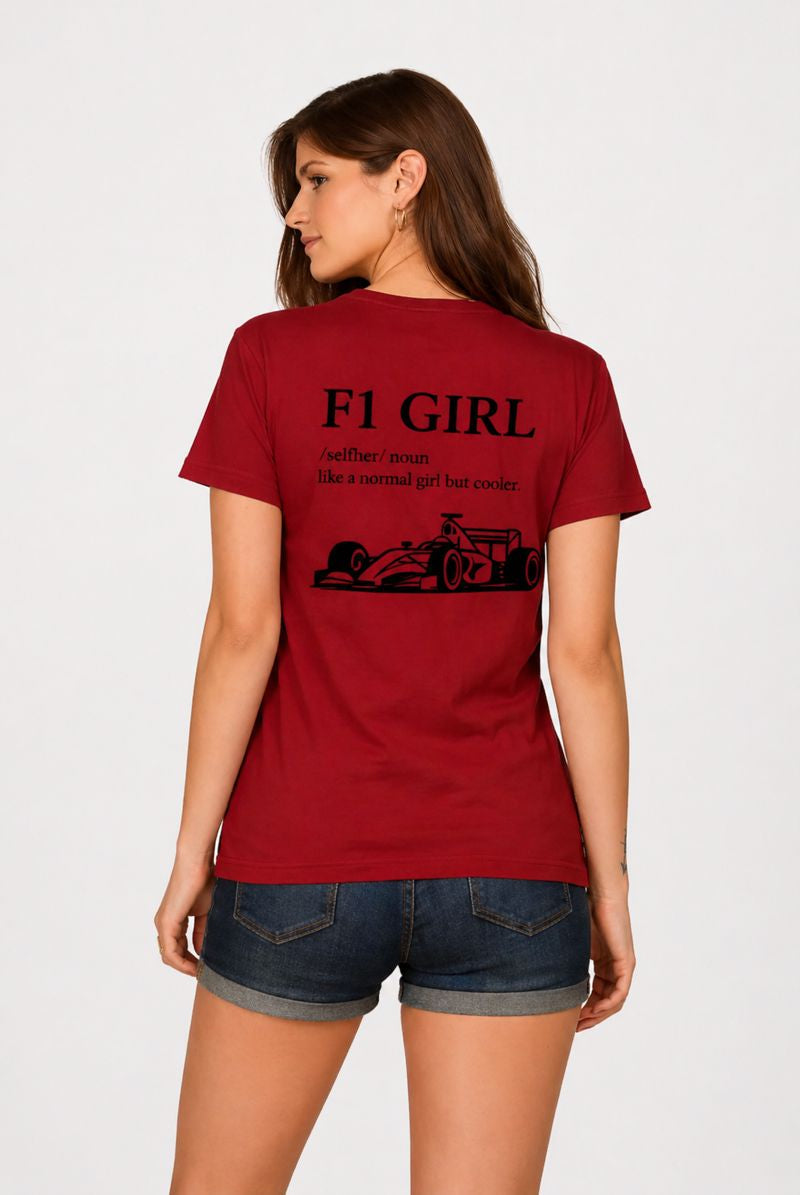 Formula 1 Tshirt Girl Graphic | Formula 1 Fan Tee India House Of Anit