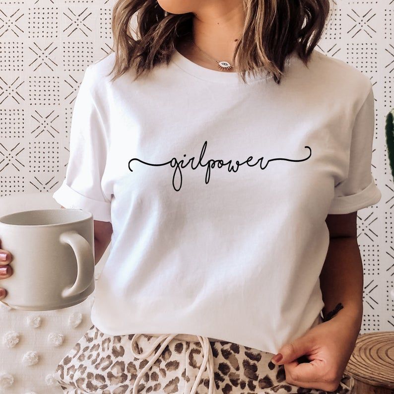 Girl Power Oversized T Shirt for Women - Front View | House Of Anit