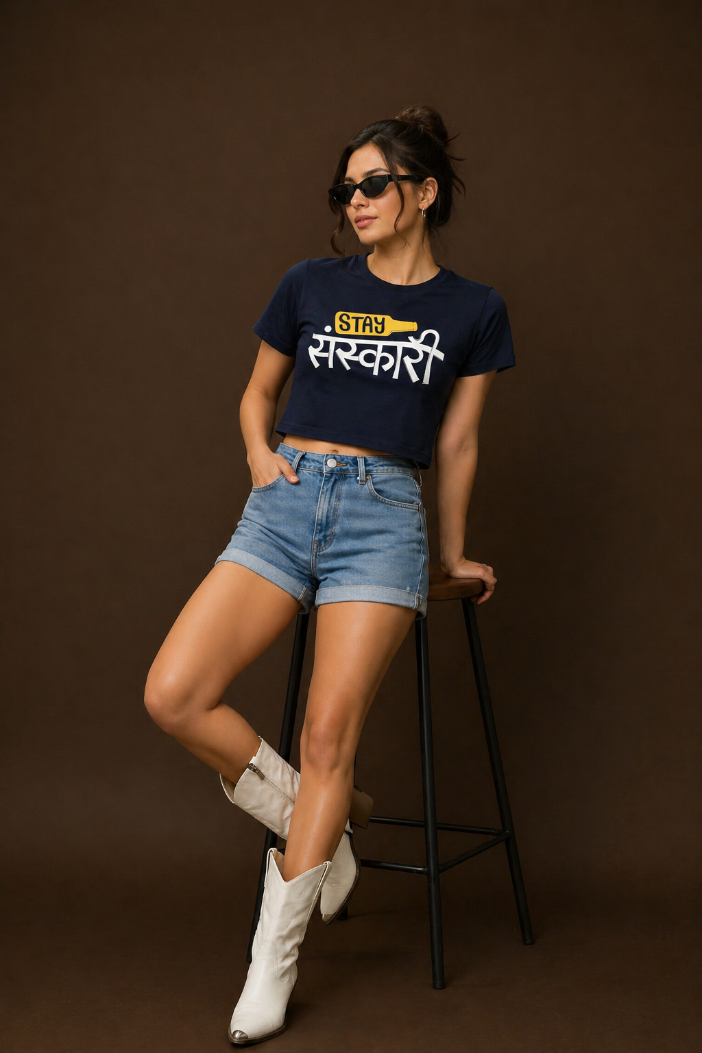 Baby Tee Women cropped | Fitted Graphic Print | Comfortable Gen Z Casual Tee
