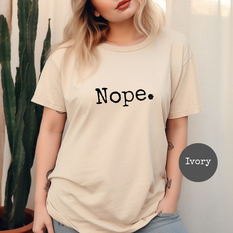 Nope Oversized T Shirt for Women - Front View | House Of Anit