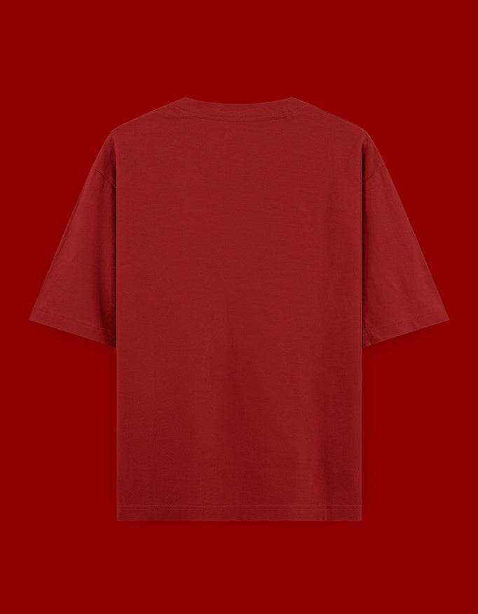 Coffee Heartbeat Oversized T Shirt for Women - Back View | House Of Anit