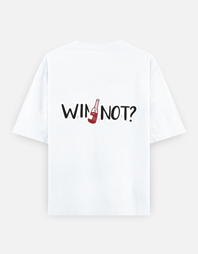 Wine Not Oversized T Shirt for Women - Back View | House Of Anit