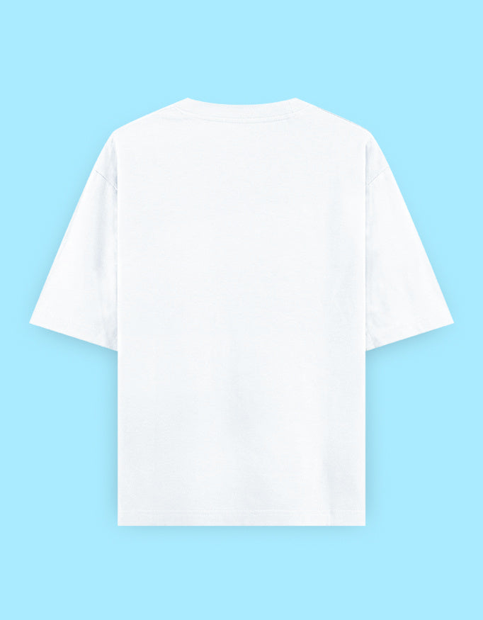 Coffee Heartbeat Oversized T Shirt for Women - Back View | House Of Anit