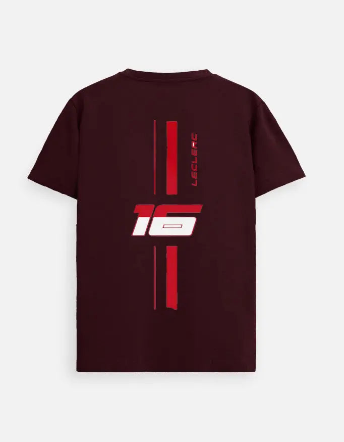 Formula 1 Tshirt Charles Leclerc #16 Premium Cotton| Formula 1 Tee – Back Print | House of Anit