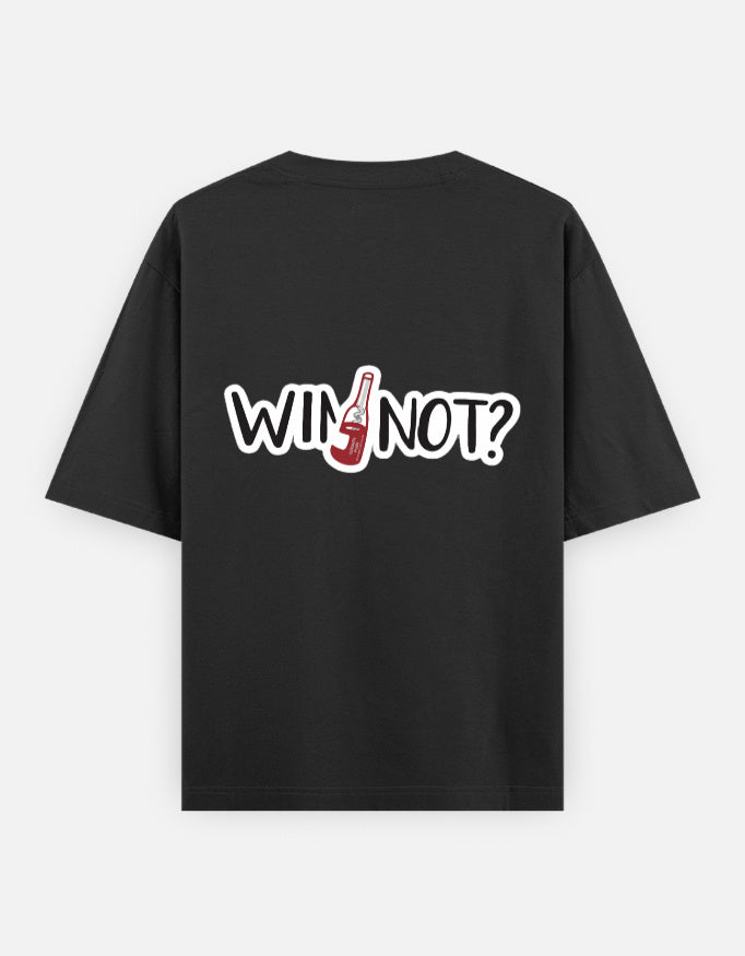 Wine Not Oversized T Shirt for Women - Back View | House Of Anit
