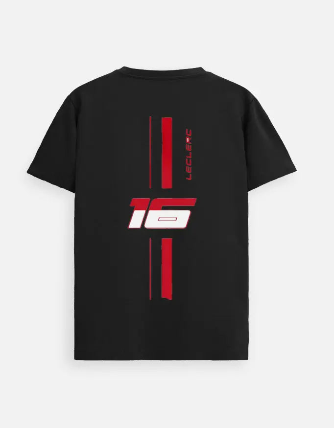 Formula 1 Tshirt Charles Leclerc #16 Premium Cotton| Formula 1 Tee – Back Print | House of Anit