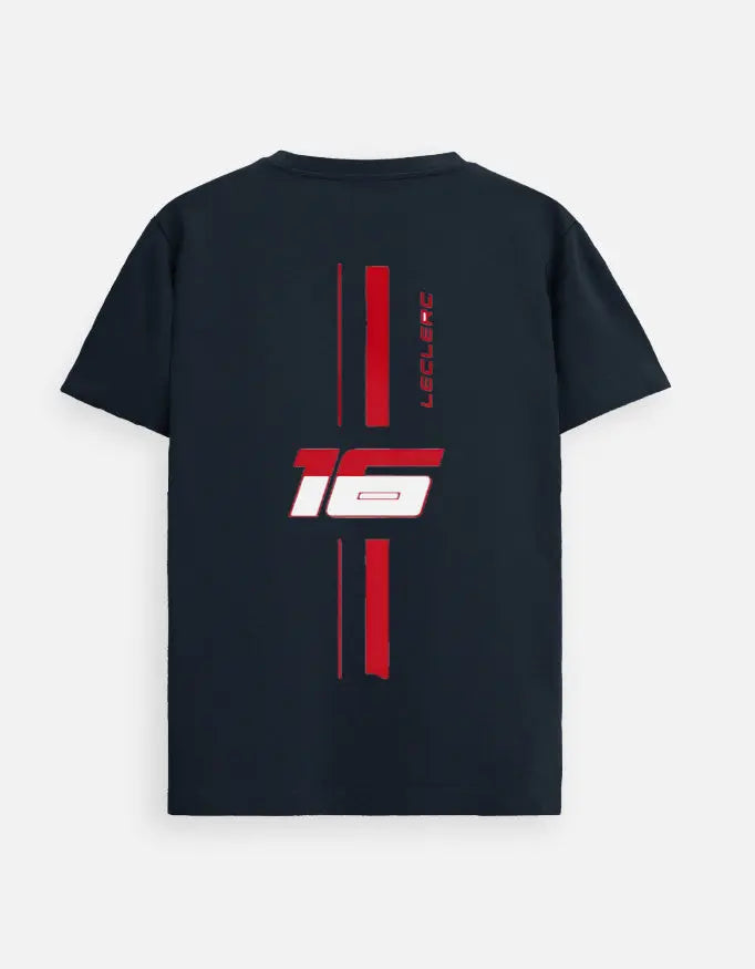 Formula 1 Tshirt Charles Leclerc #16 Premium Cotton| Formula 1 Tee – Back Print | House of Anit