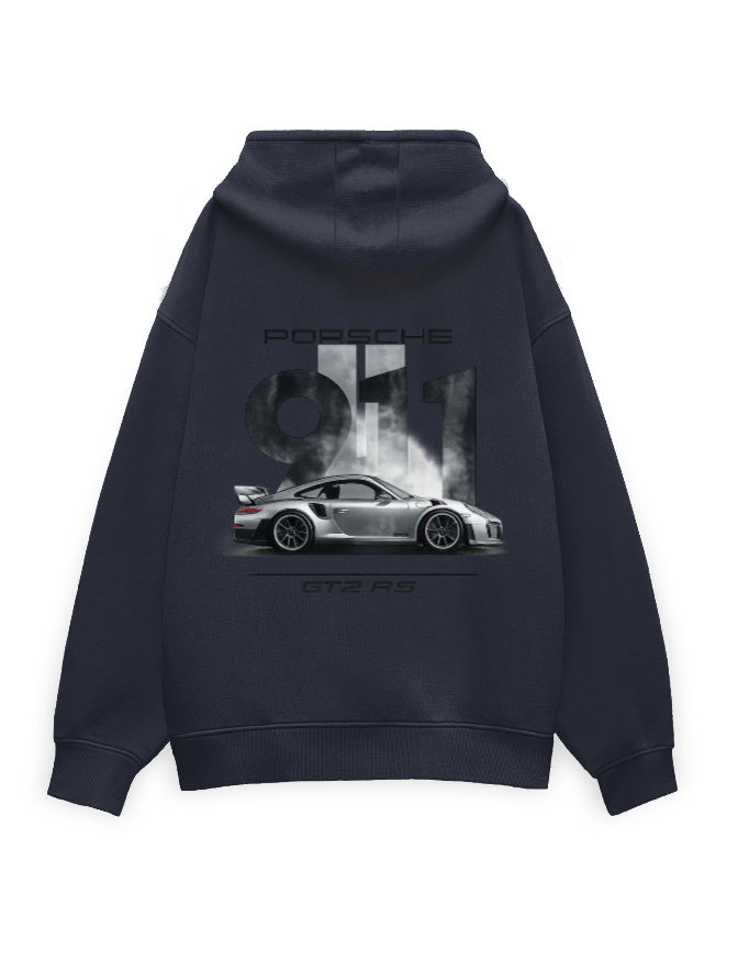 Blank back of white House of Anit oversized hoodie