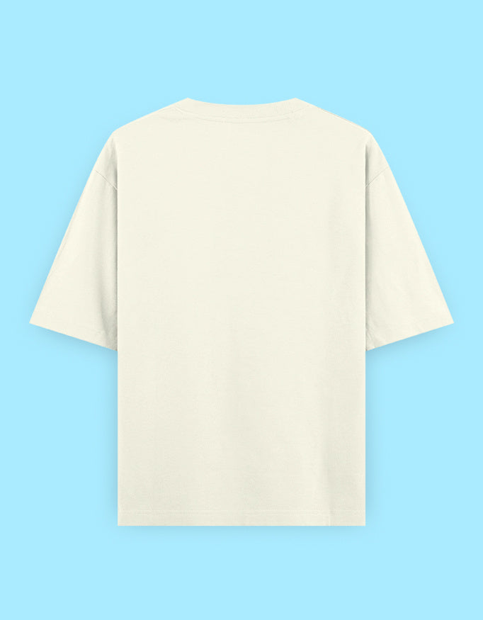 Coffee Heartbeat Oversized T Shirt for Women - Back View | House Of Anit