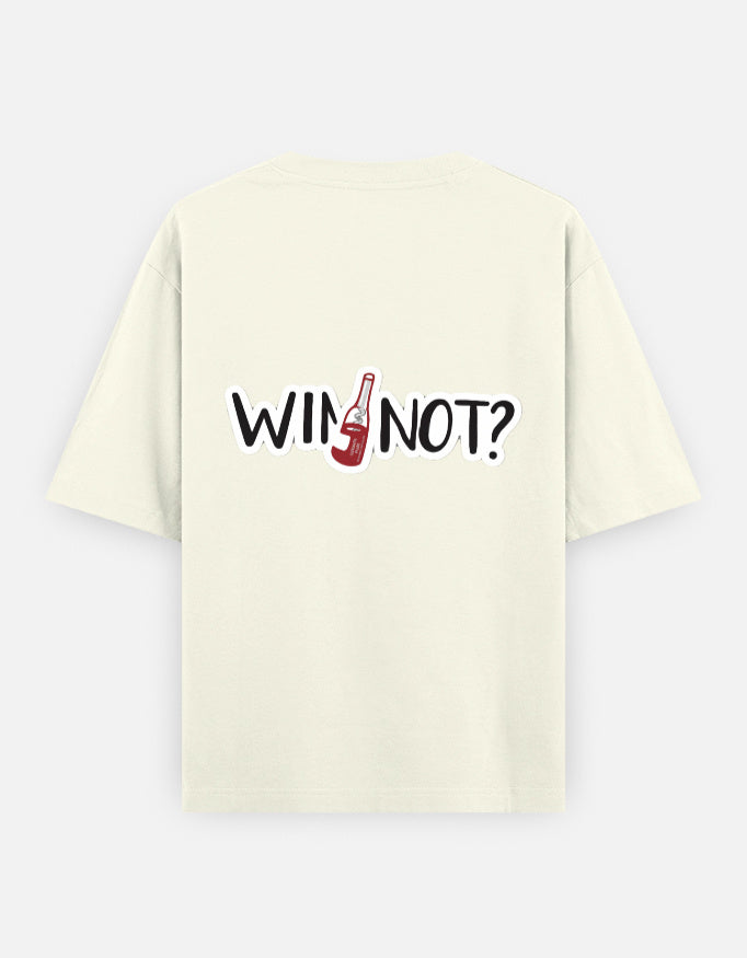 Wine Not Oversized T Shirt for Women - Back View | House Of Anit