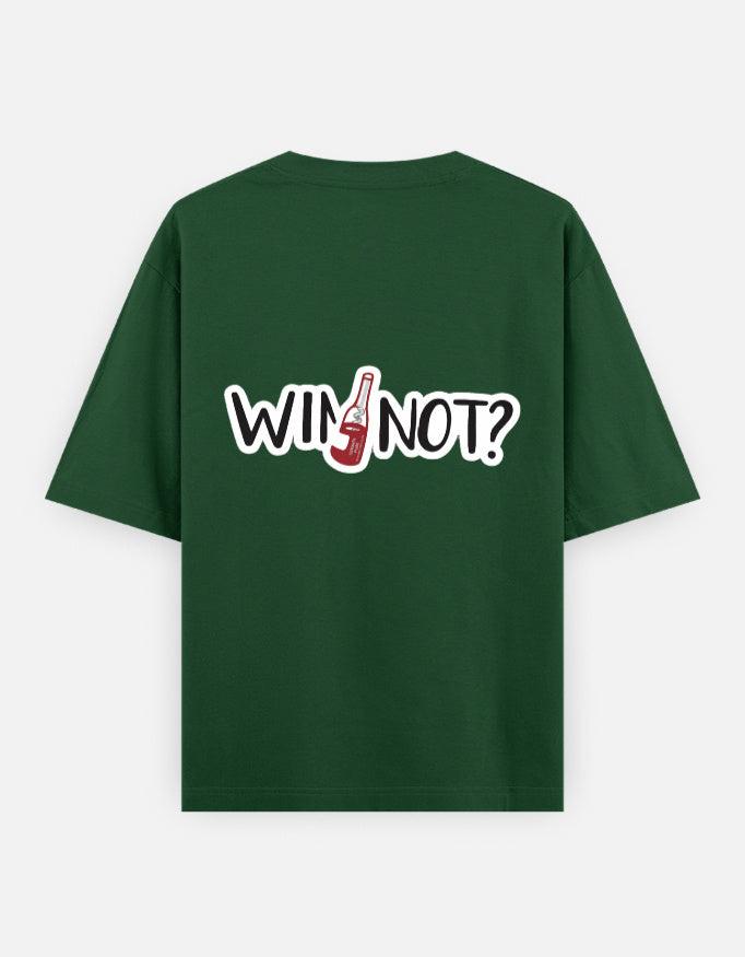 Wine Not Oversized T Shirt for Women - Back View | House Of Anit