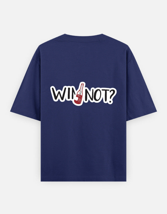 Wine Not Oversized T Shirt for Women - Back View | House Of Anit
