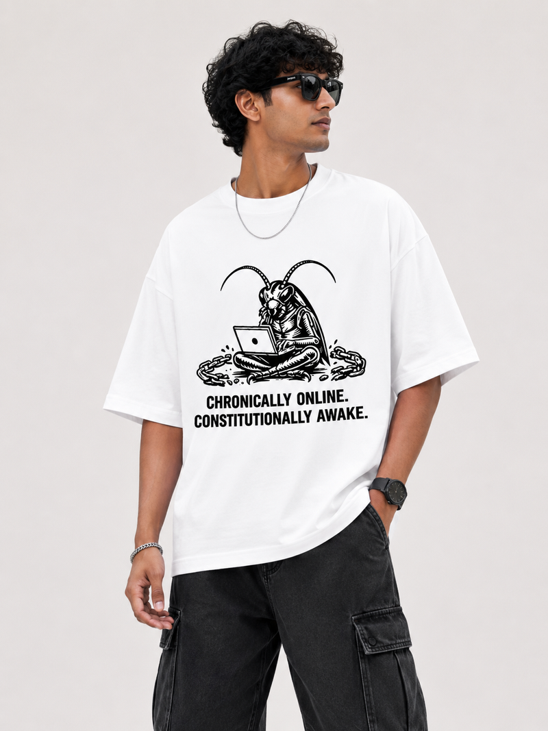 Together We Survive Cockroach Janta Party Oversized Tshirt GenZ Unisex Oversized Tshirt CJP