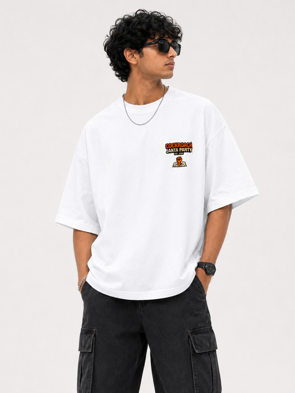 Chronically Online Cockroach Janta Party Oversized Tshirt GenZ Unisex Oversized Tshirt CJP