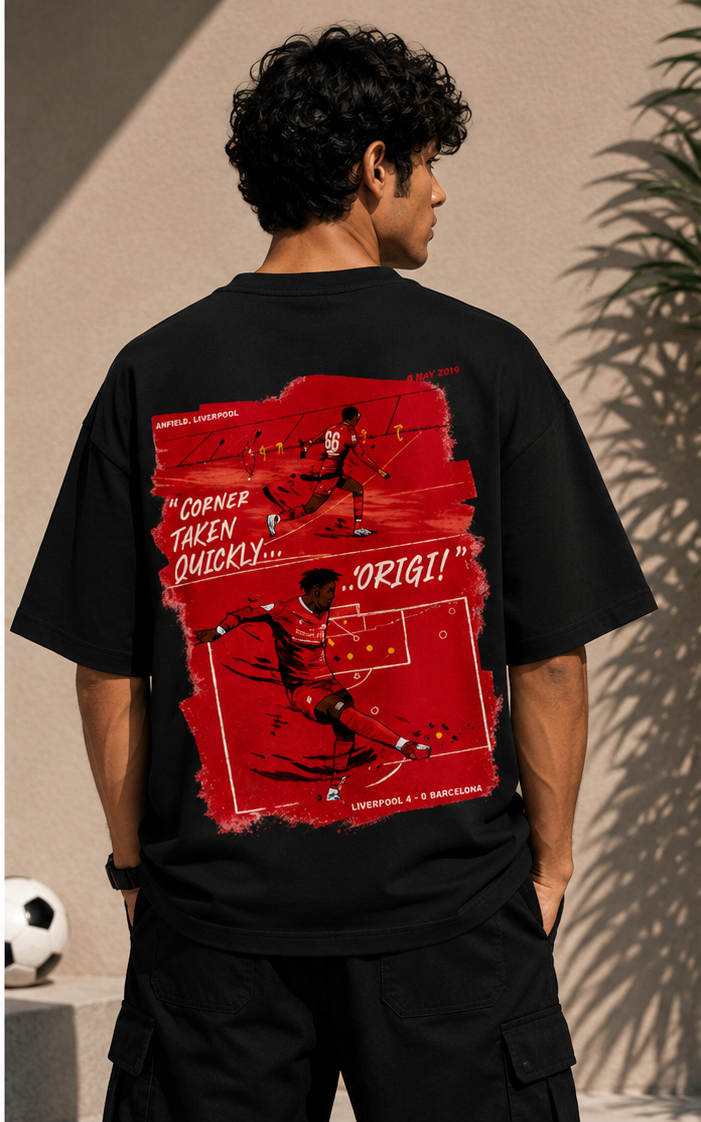 Liverpool Origi Oversized T-Shirt – Corner Taken Quickly Football Tee India