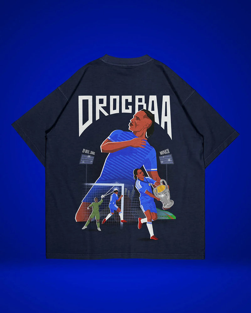 Drogba Chelsea UCL Oversized T-Shirt | House of Anit