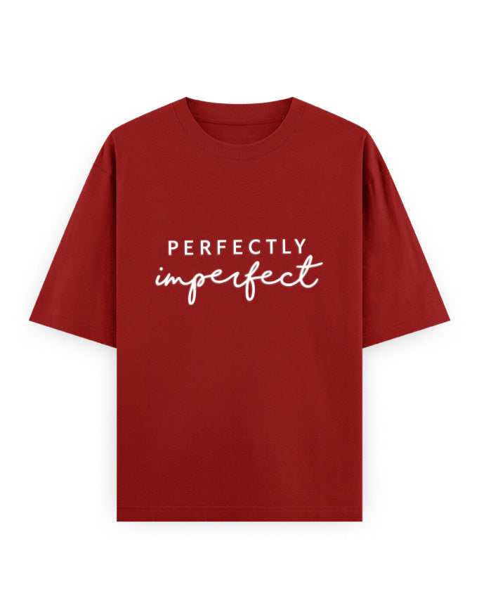 Perfectly Imperfect Oversized T Shirt for Women - Front View | House Of Anit