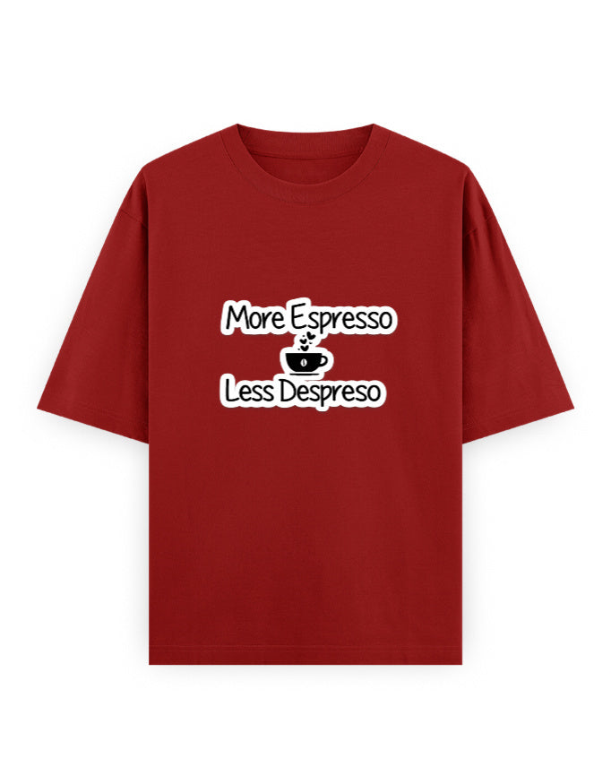 More Espresso Oversized T Shirt for Women - Front View | House Of Anit