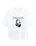 Luxe Headphones Oversized T Shirt for Women - Front View | House Of Anit
