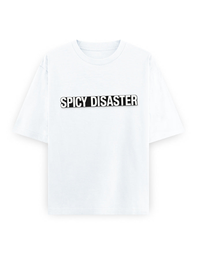 Spicy Disaster Oversized T Shirt for Women - Front View | House Of Anit