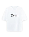 Nope Oversized T Shirt for Women - Front View | House Of Anit