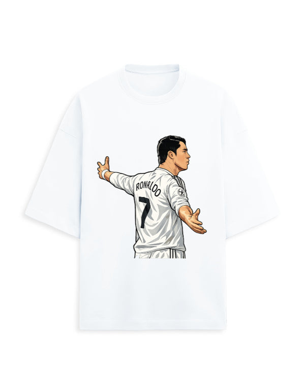 Ronaldo Real Madrid Oversized T-Shirt – Illustration Graphic Tee India