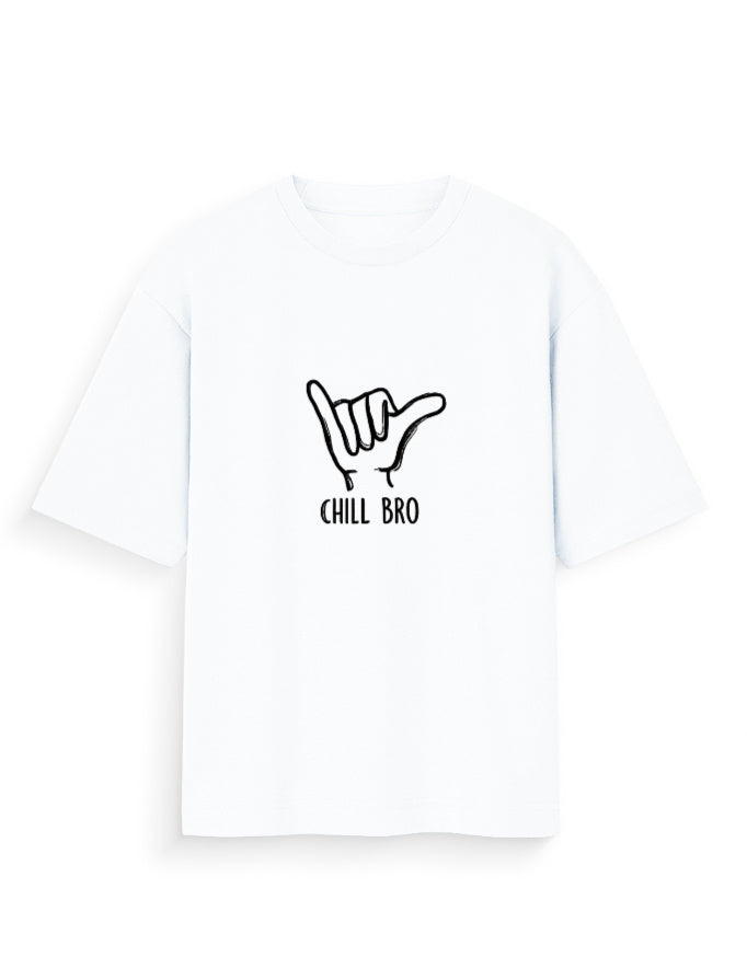 Chill Bro Oversized T Shirt for Women - Front View | House Of Anit