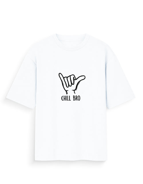Chill Bro Oversized T Shirt for Women - Front View | House Of Anit
