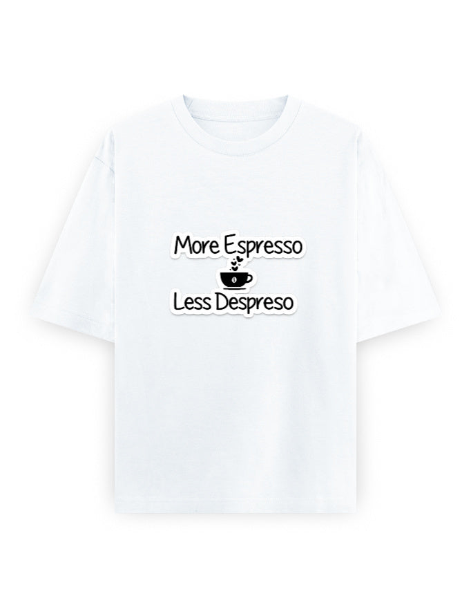 More Espresso Oversized T Shirt for Women - Front View | House Of Anit