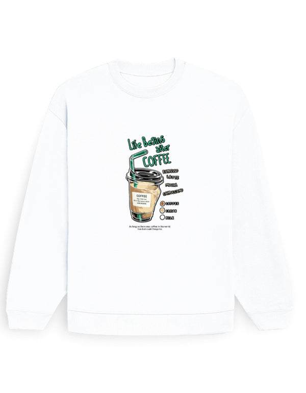Coffee Begins Sweatshirt