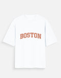 Boston Varsity Oversized T Shirt for Women - Front View | House Of Anit
