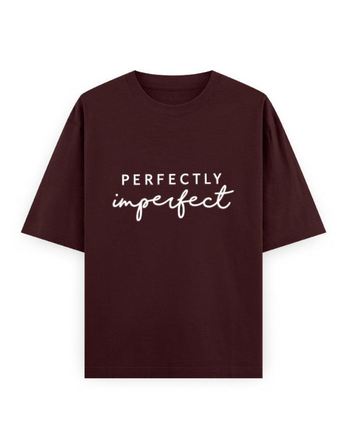 Perfectly Imperfect Oversized T Shirt for Women - Front View | House Of Anit