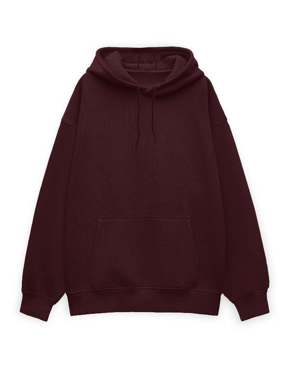 Maroon Oversized Hoodie for Women | Streetwear India