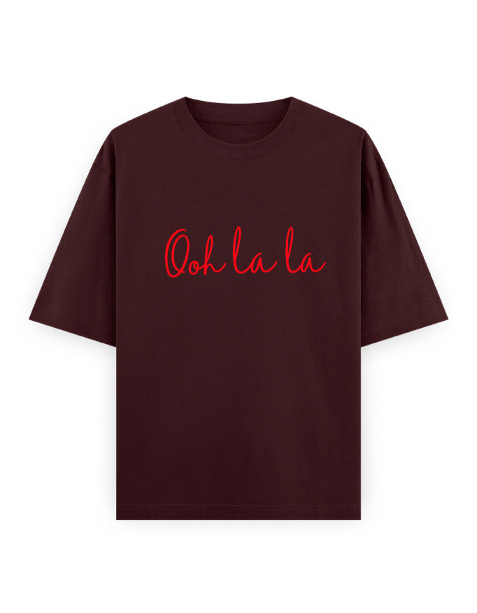 Ooh La La Oversized T Shirt for Women - Front View | House Of Anit